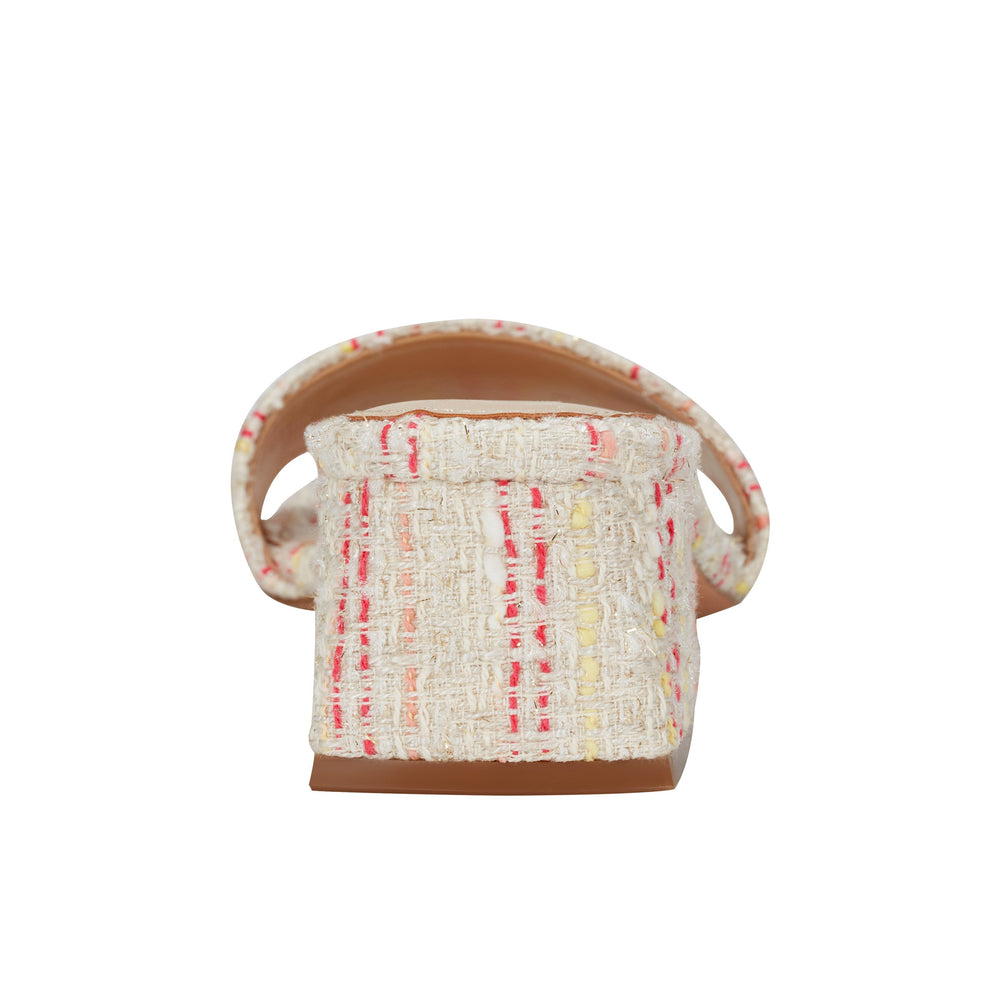 Olysa Slide Dress Sandal - Red/Cream Stripe
