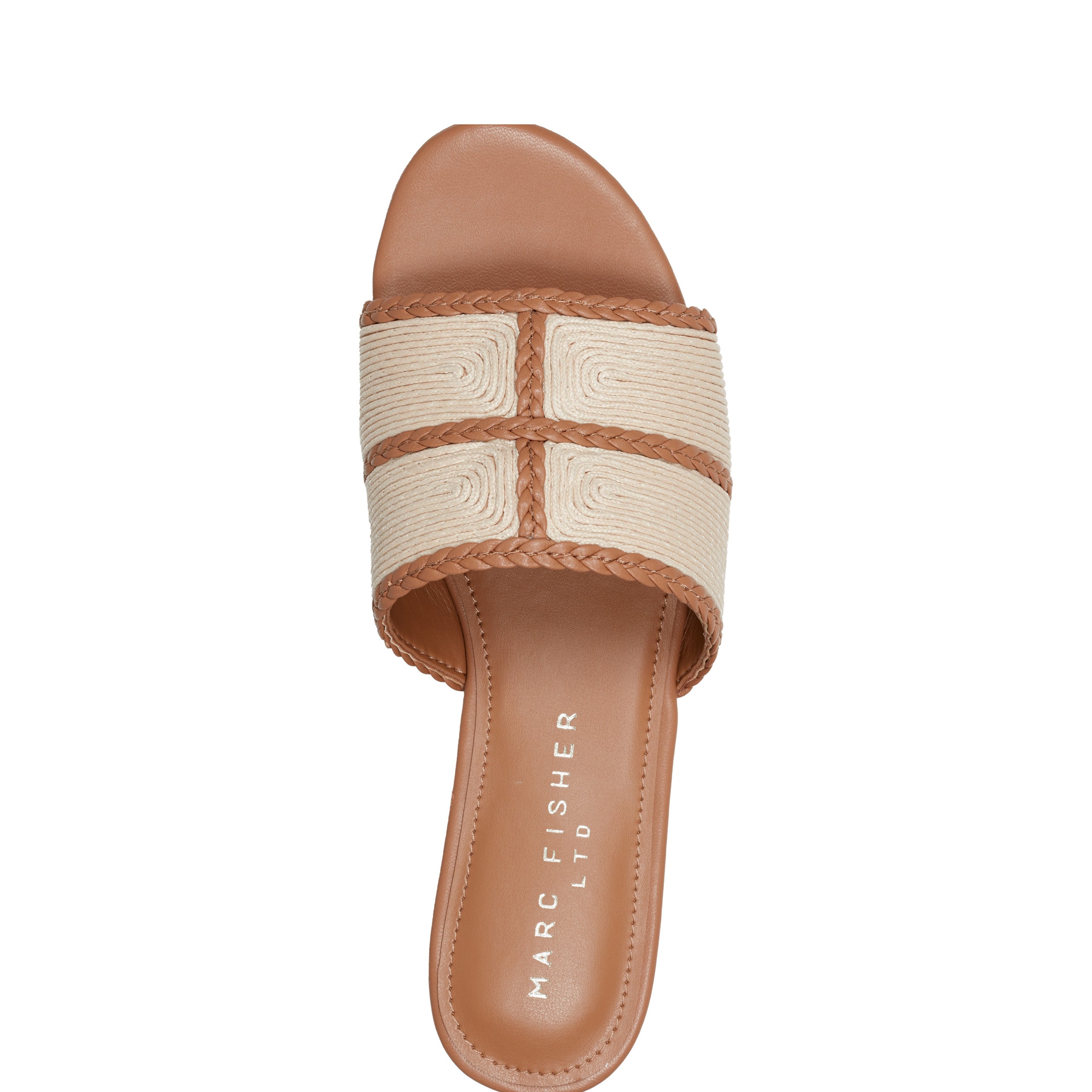 Zuri Flat Slide Sandal - Natural/Brown