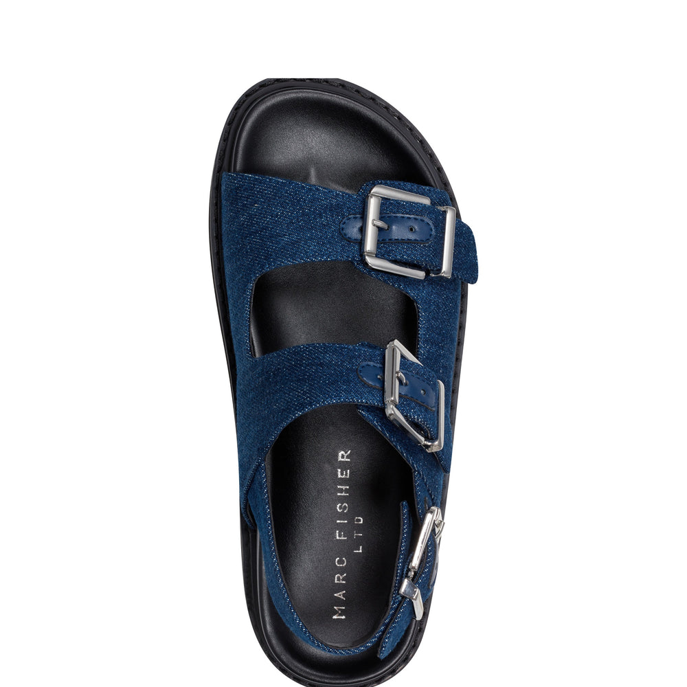 Agenda Footbed Sandal - Denim