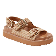 Agenda Footbed Sandal - Natural Raffia