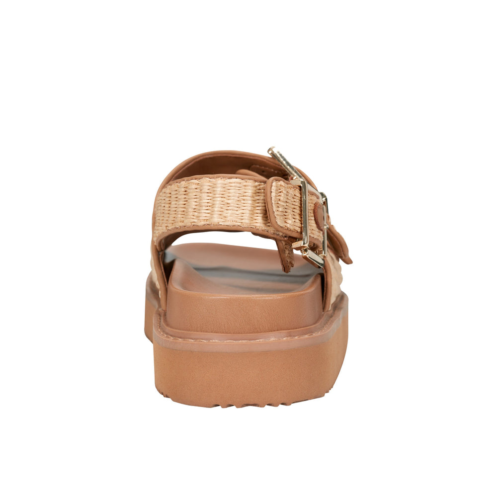 Agenda Footbed Sandal - Natural Raffia