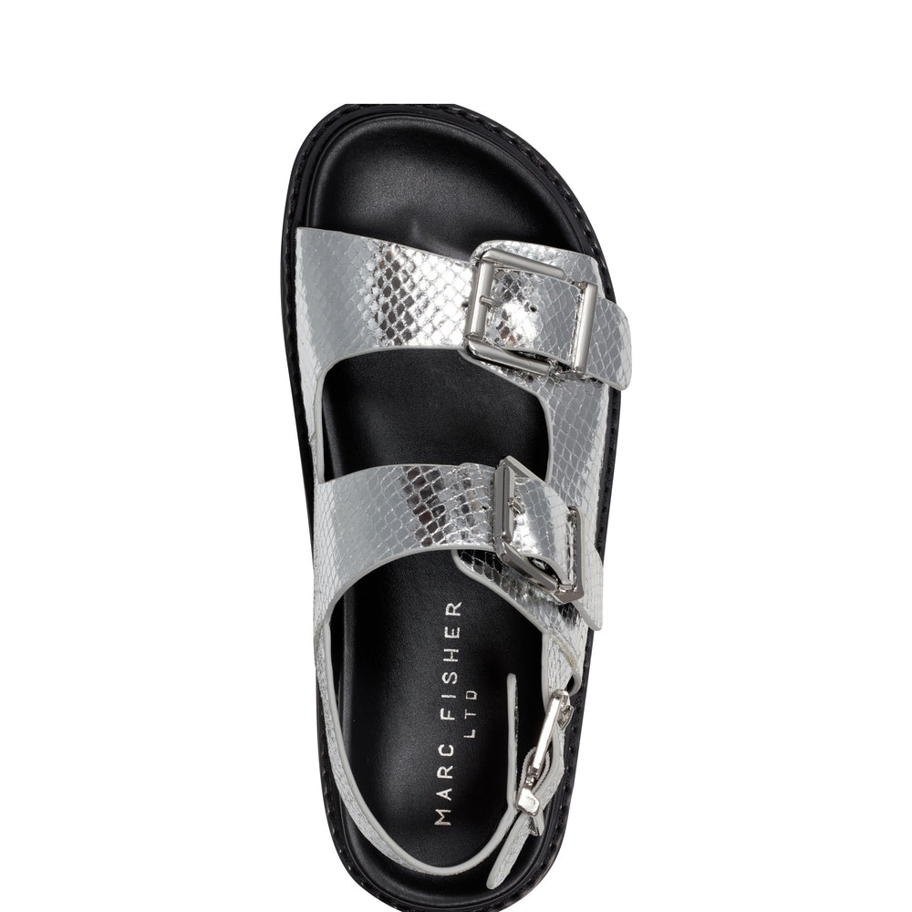 Agenda Footbed Sandal - Silver