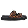 Agusta Studded Slide Sandal - Leopard