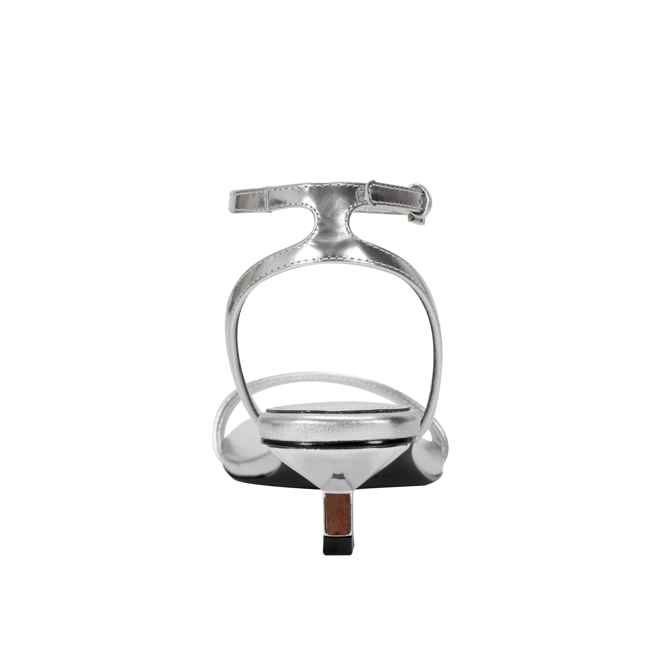 Alona Ankle Strap Sandal - Silver Leather