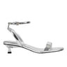 Alona Ankle Strap Sandal - Silver Leather