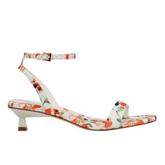 Alona Ankle Strap Sandal - White Floral