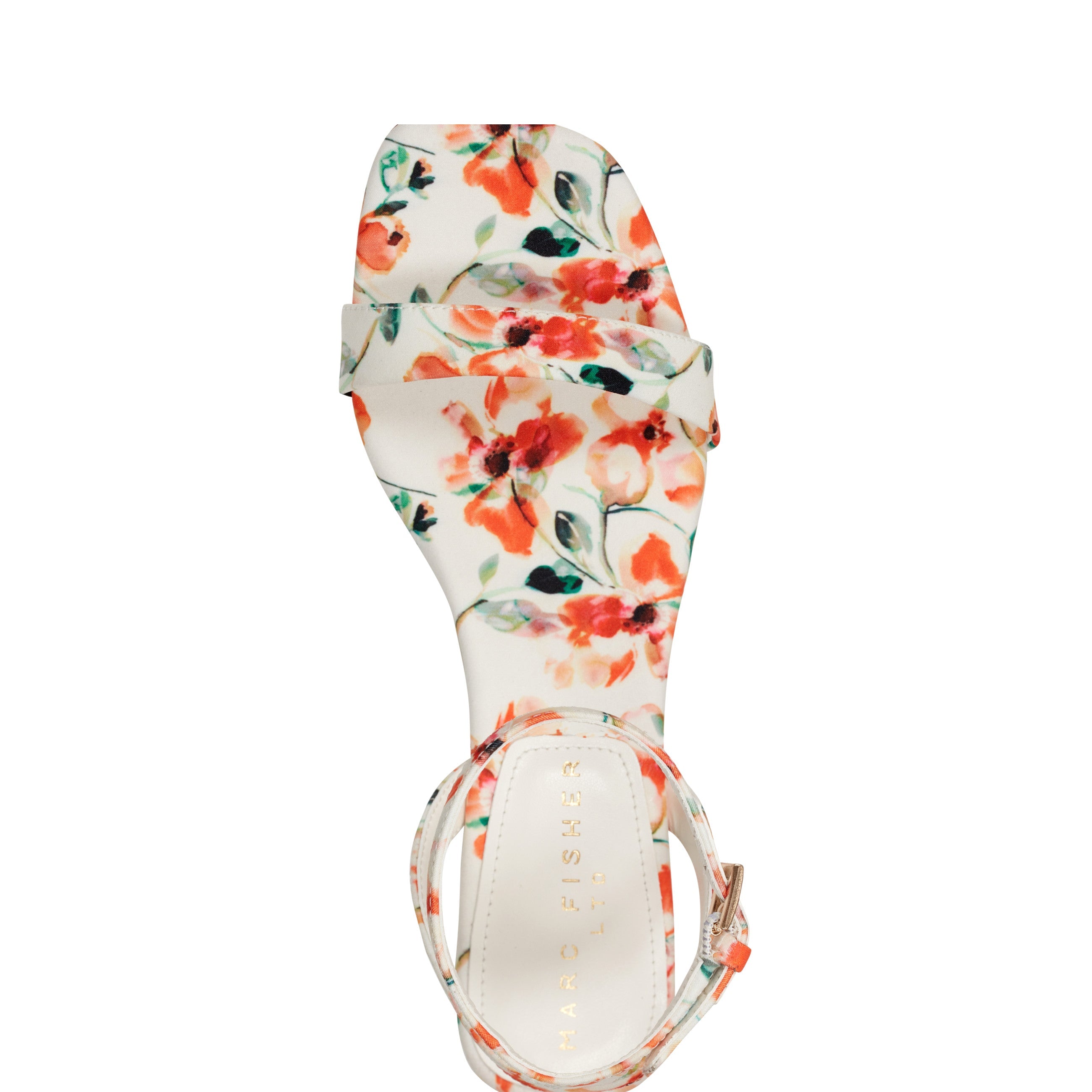 Alona Ankle Strap Sandal - White Floral