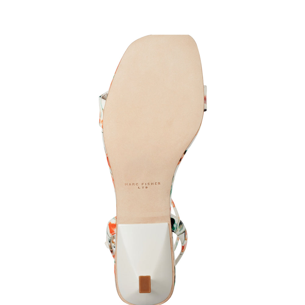 Alona Ankle Strap Sandal - White Floral