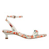 Alona Ankle Strap Sandal - White Floral