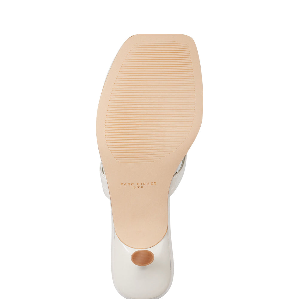 Amelea Thong Sandal - Cream Croco Leather