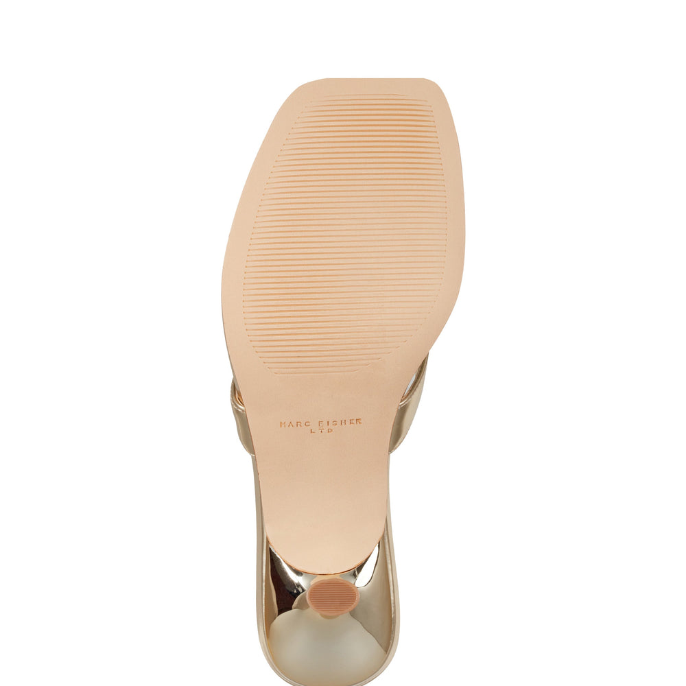 Amelea Thong Sandal - Gold Leather
