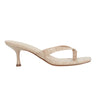 Amelea Thong Sandal - Natural Croco Leather