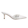 Amilia Pointy Tole Dress Mule - Chic Cream