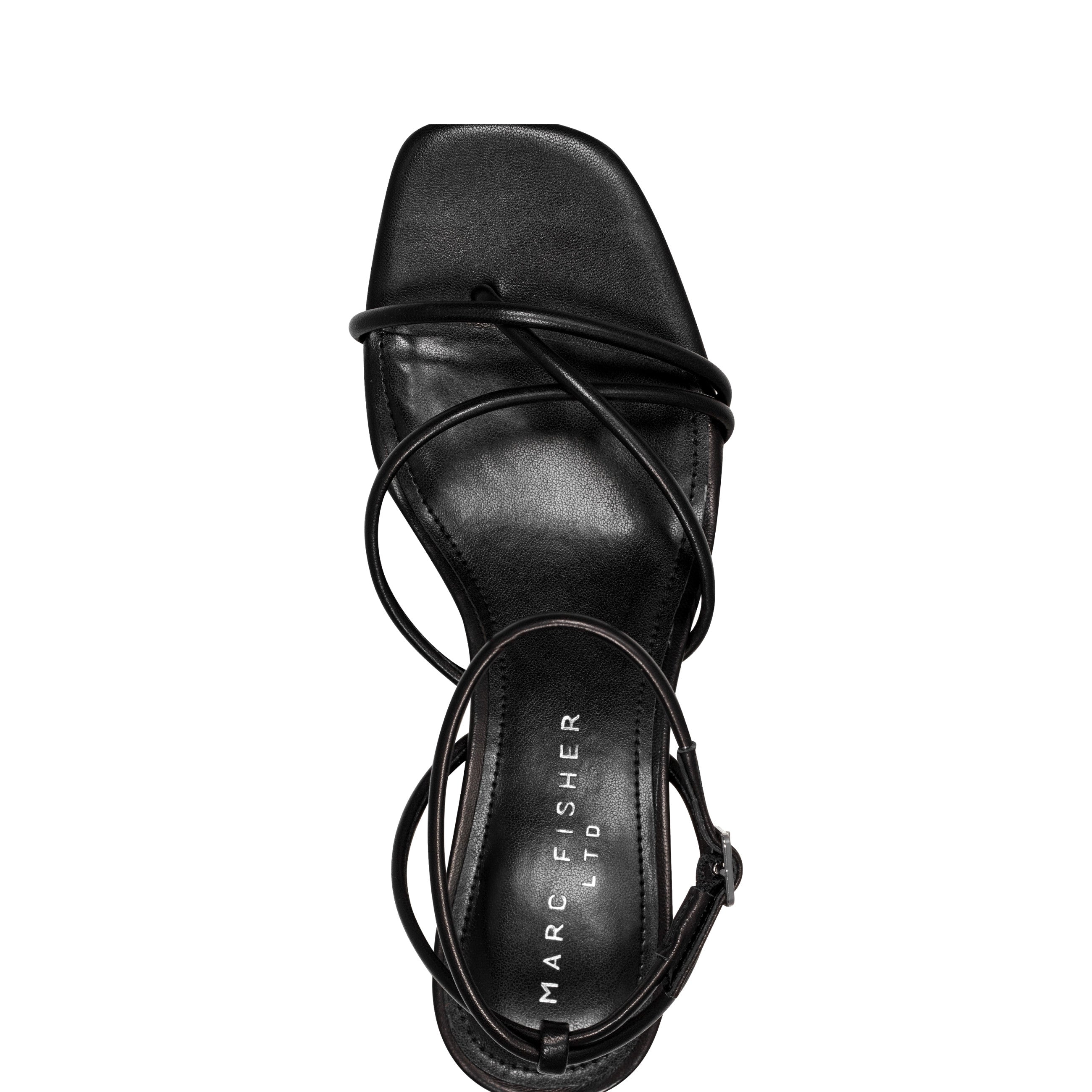 Ballen Ankle Strap Sandal - Black Leather