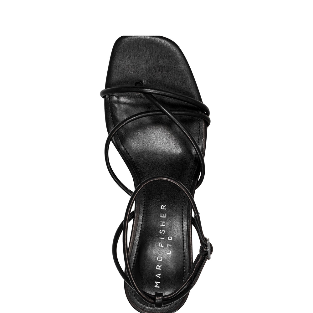Ballen Ankle Strap Sandal - Black Leather