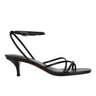 Ballen Ankle Strap Sandal - Black Leather