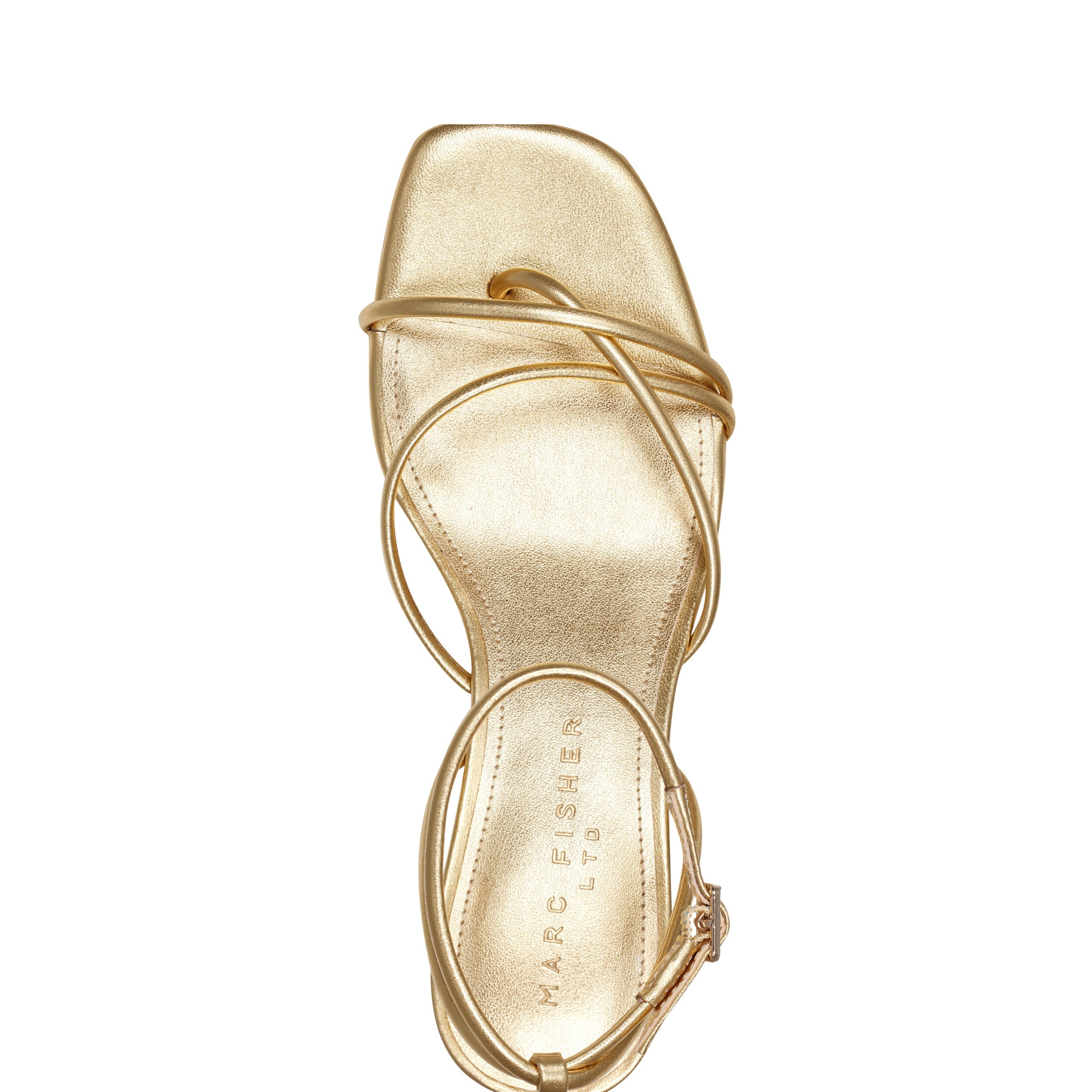 Ballen Ankle Strap Sandal - Gold Leather