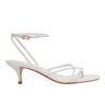 Ballen Ankle Strap Sandal - White Leather