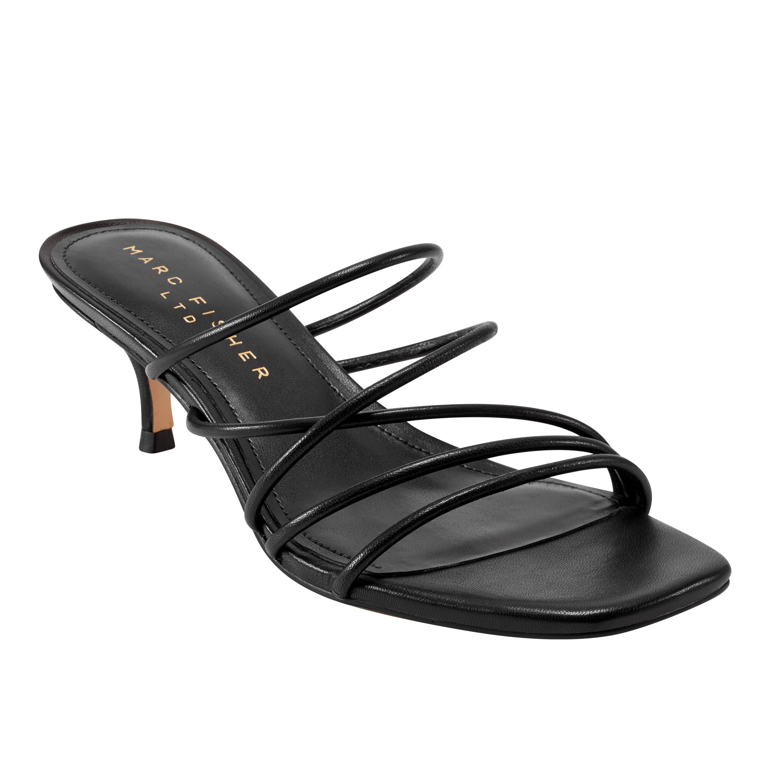 Banna Strappy Dress Sandal - Black Leather