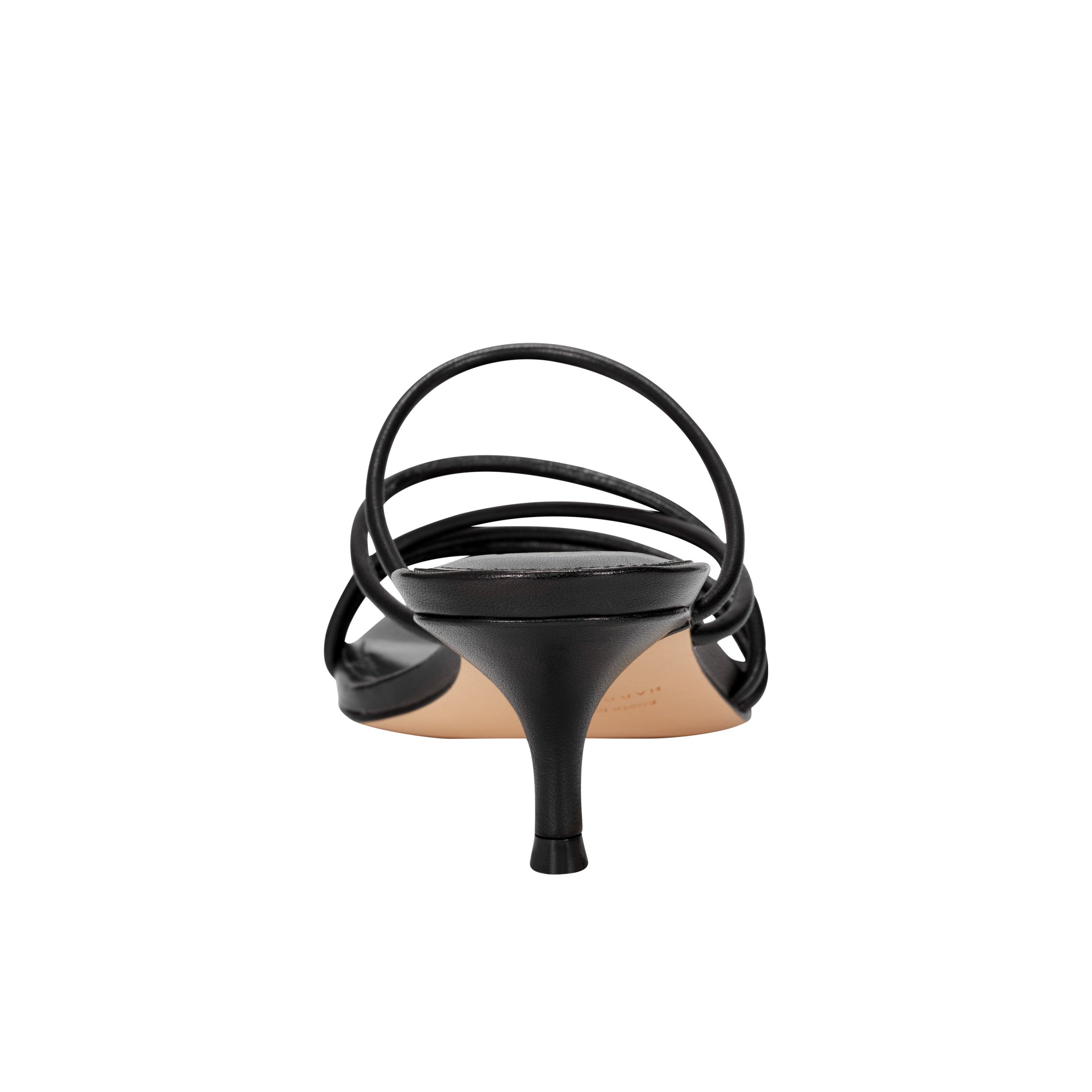 Banna Strappy Dress Sandal - Black Leather