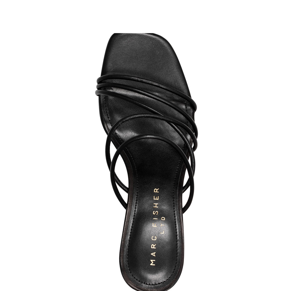 Banna Strappy Dress Sandal - Black Leather