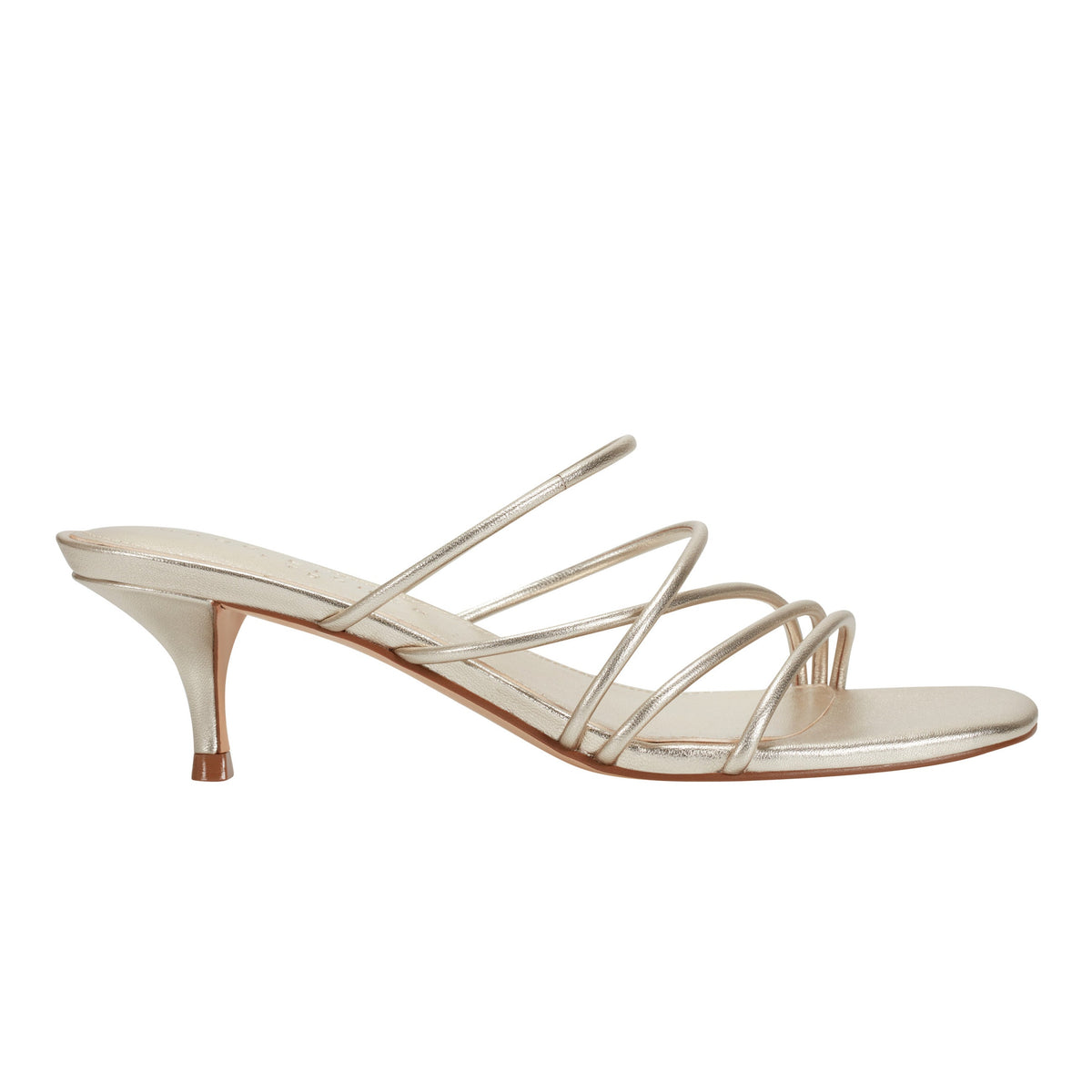 Banna Strappy Dress Sandal - Gold Leather