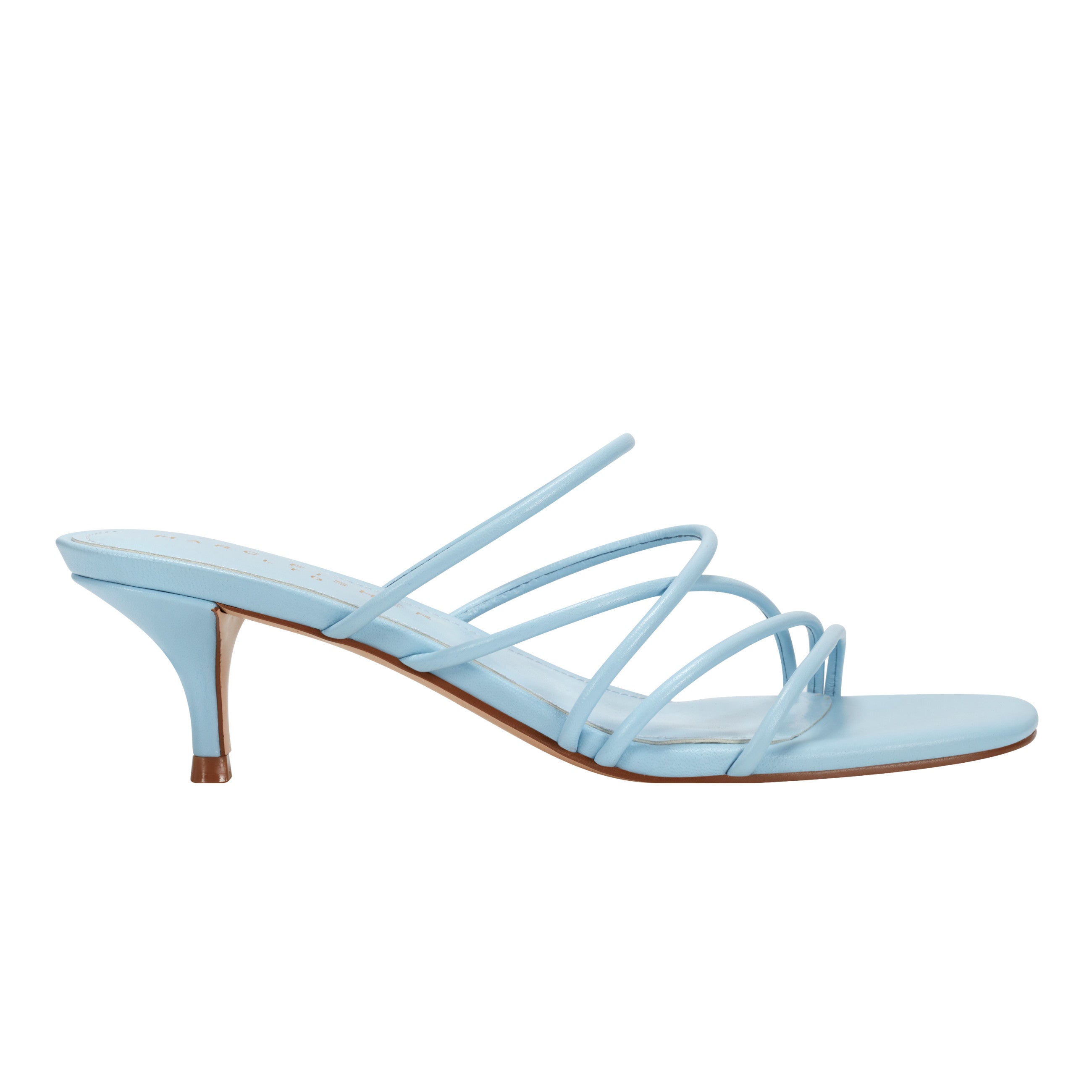 Banna Strappy Dress Sandal - Light Blue Leather