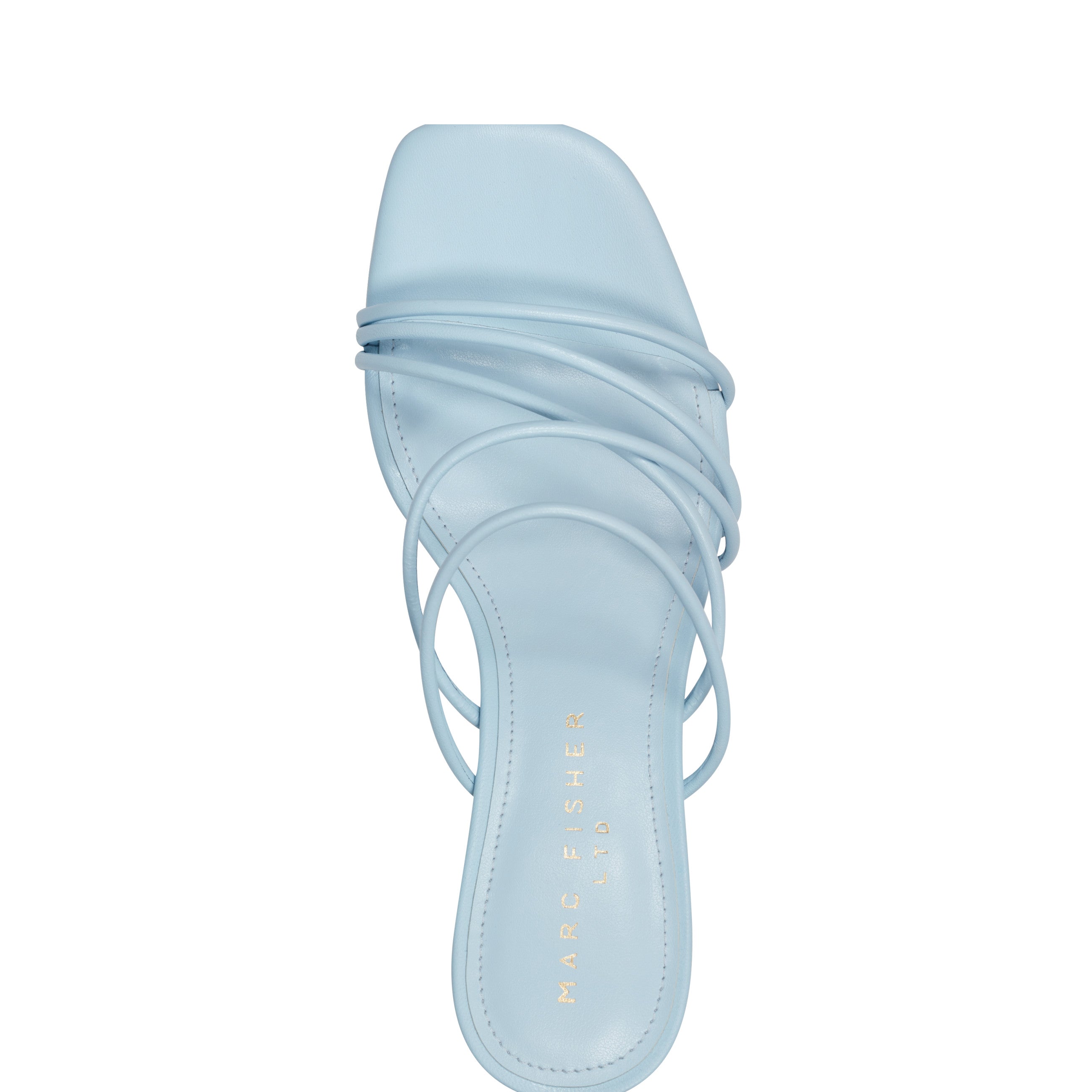 Banna Strappy Dress Sandal - Light Blue Leather