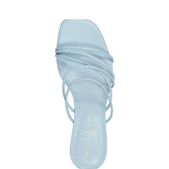 Banna Strappy Dress Sandal - Light Blue Leather