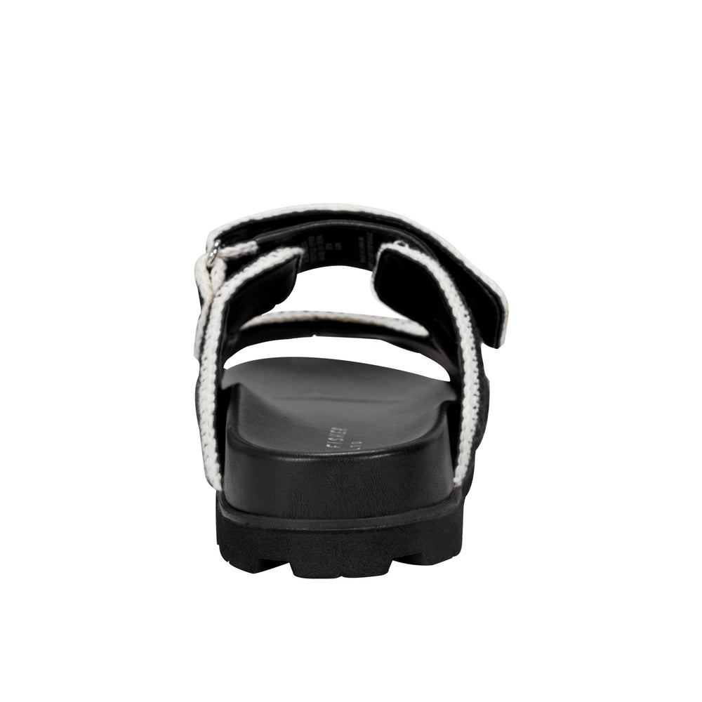 Brinleys Footbed Sandal - Black/Cream