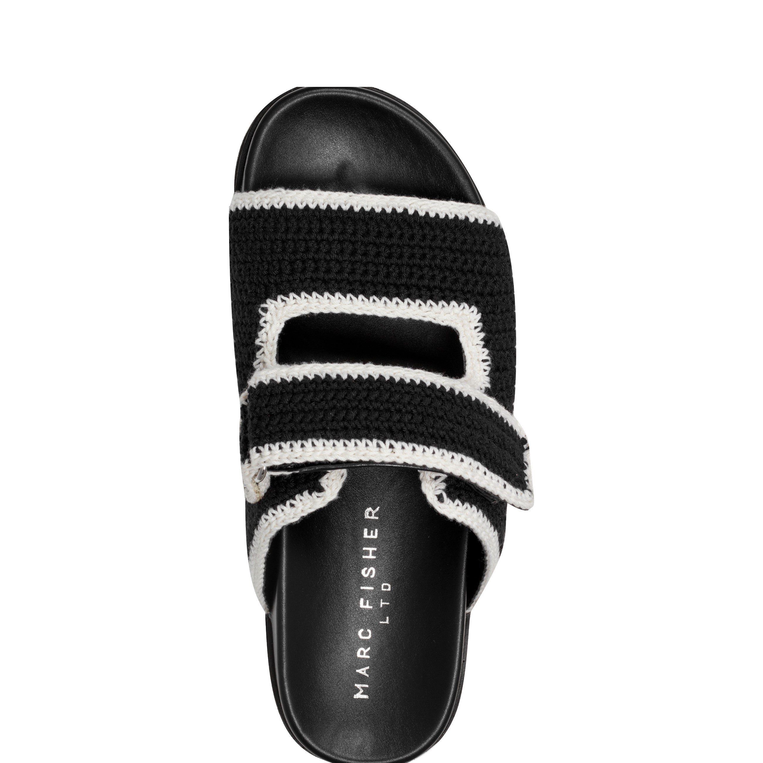 Brinleys Footbed Sandal - Black/Cream