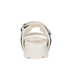 Brinleys Footbed Sandal - Navy/Cream