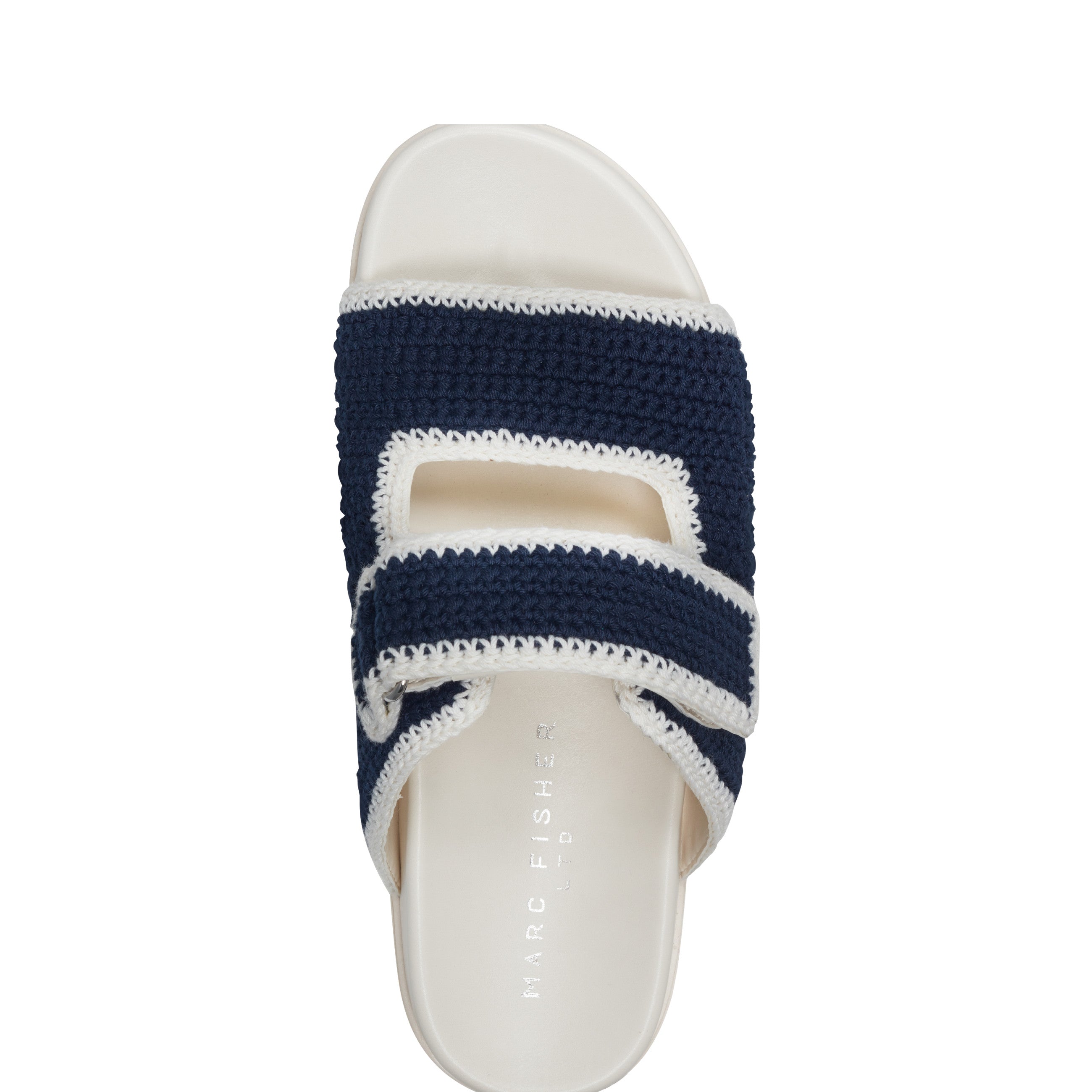 Brinleys Footbed Sandal - Navy/Cream