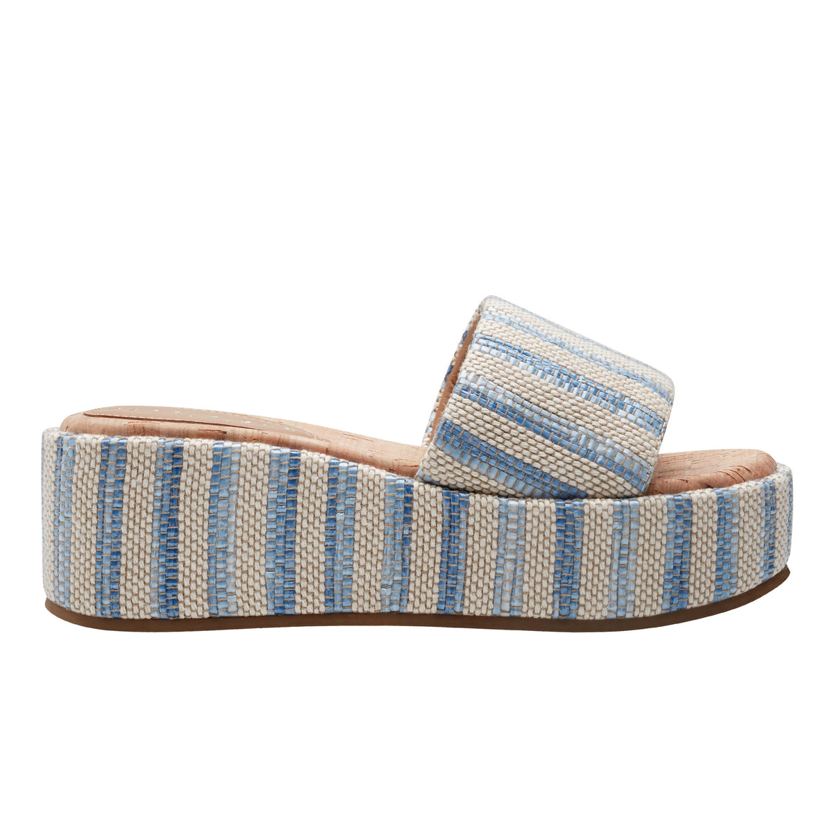 Daylin Flatform Sandal - Blue Stripe