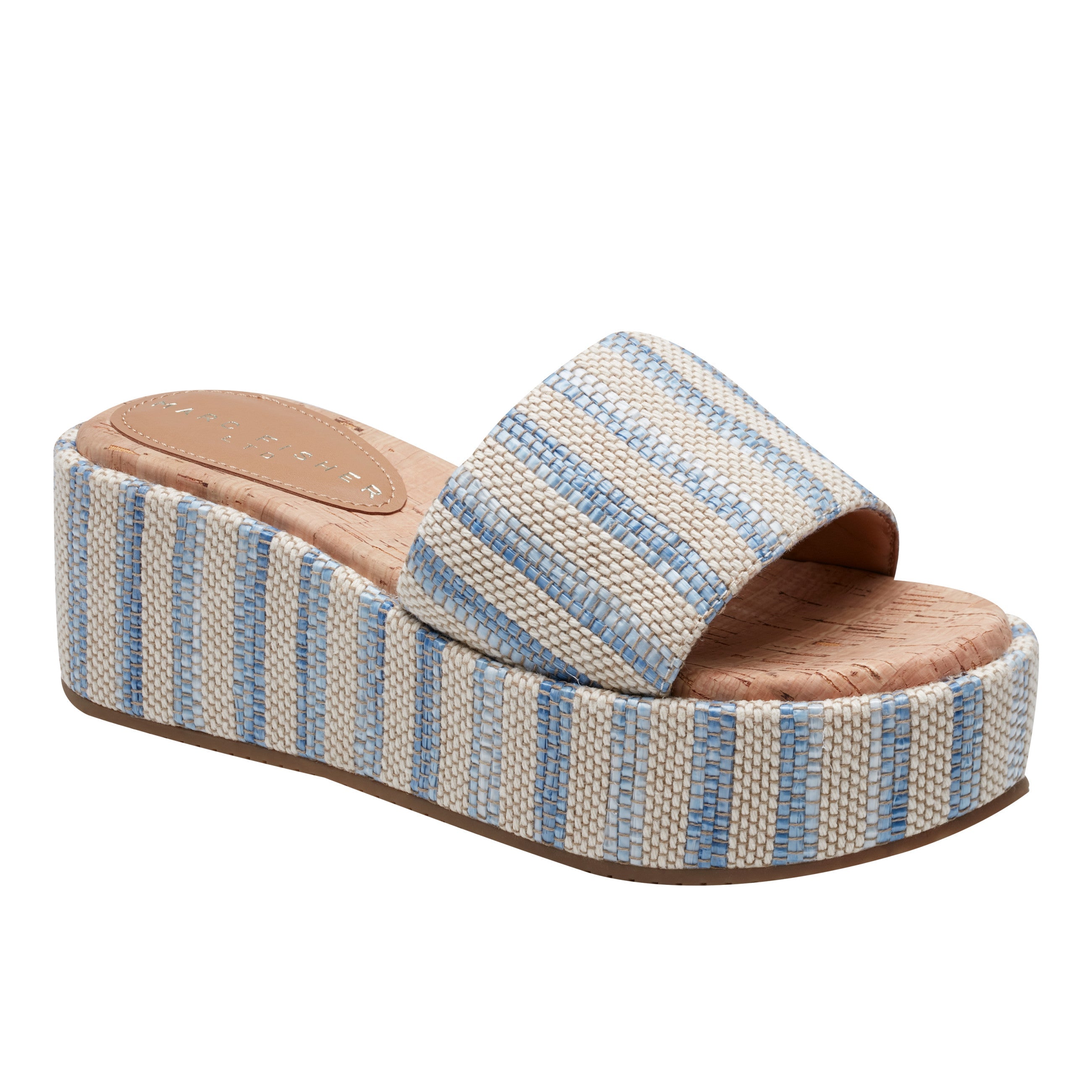 Daylin Flatform Sandal - Blue Stripe