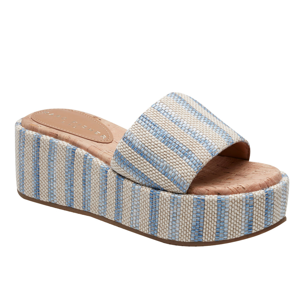 Daylin Flatform Sandal - Blue Stripe