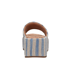 Daylin Flatform Sandal - Blue Stripe