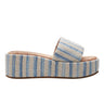 Daylin Flatform Sandal - Blue Stripe