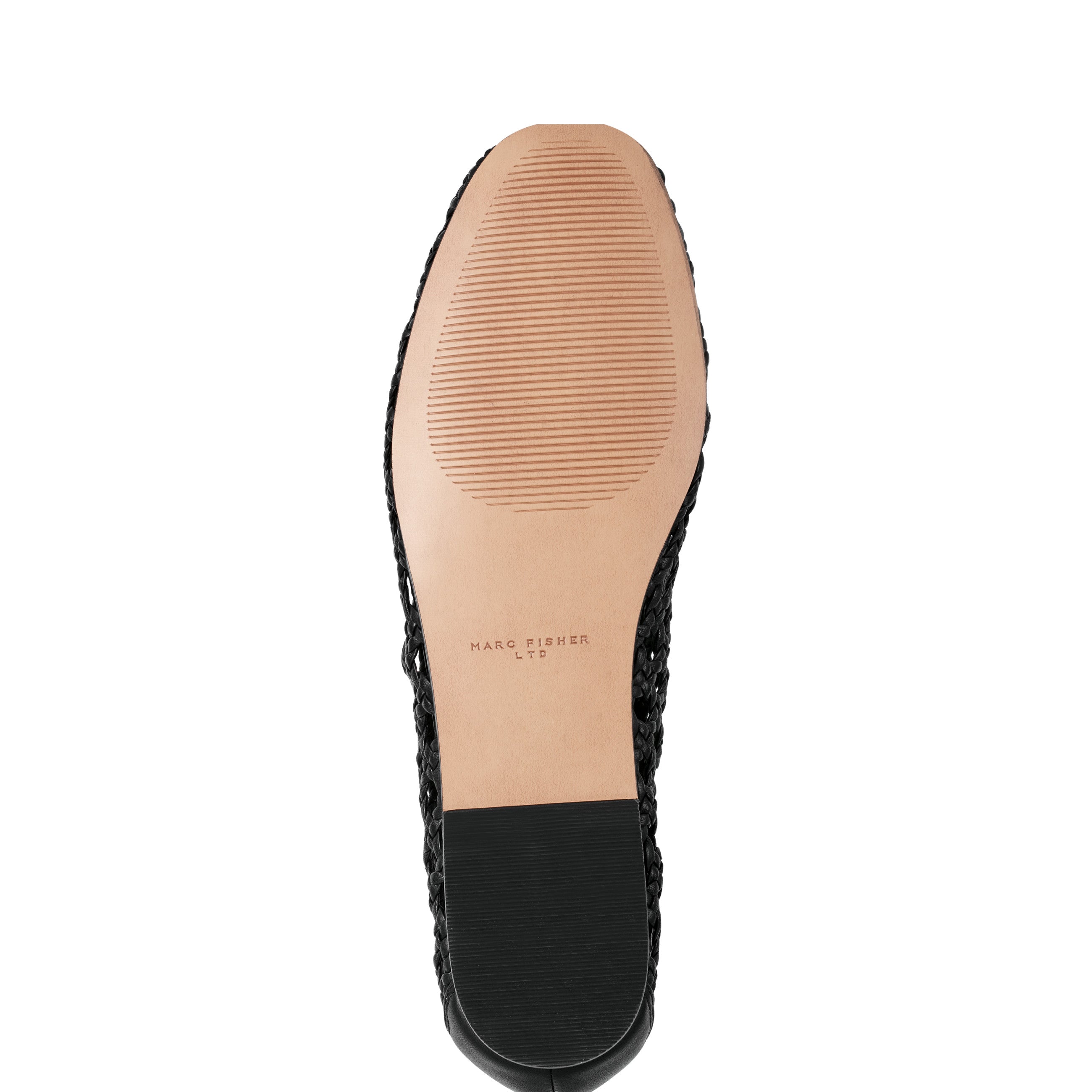 Evonna Woven Mary Jane Ballet Flat - Black Leather