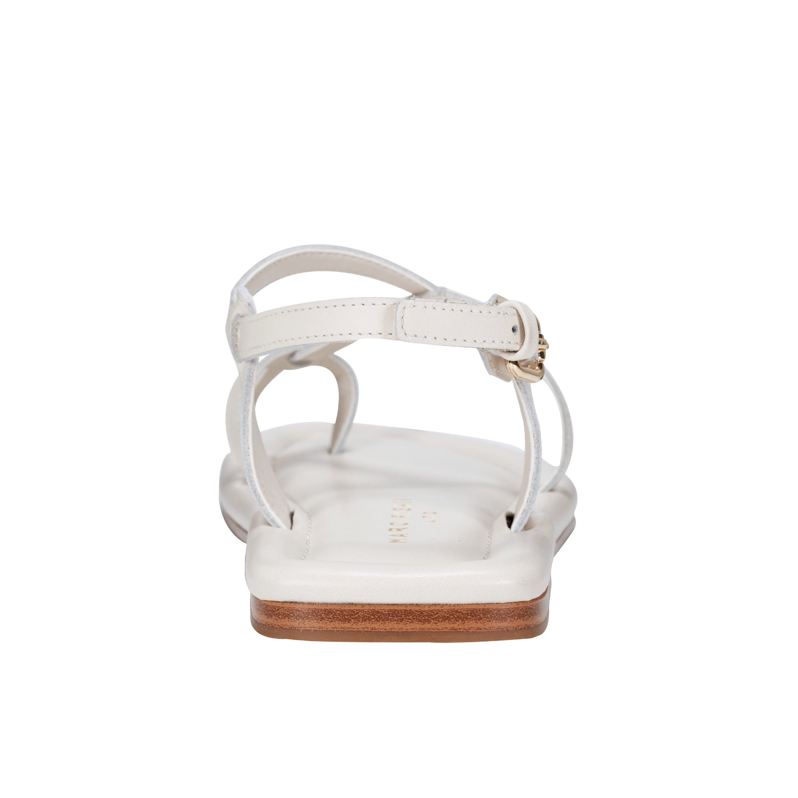 Gerty Strappy Flat Sandal - Chic Cream Leather