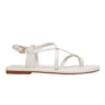 Gerty Strappy Flat Sandal - Chic Cream Leather
