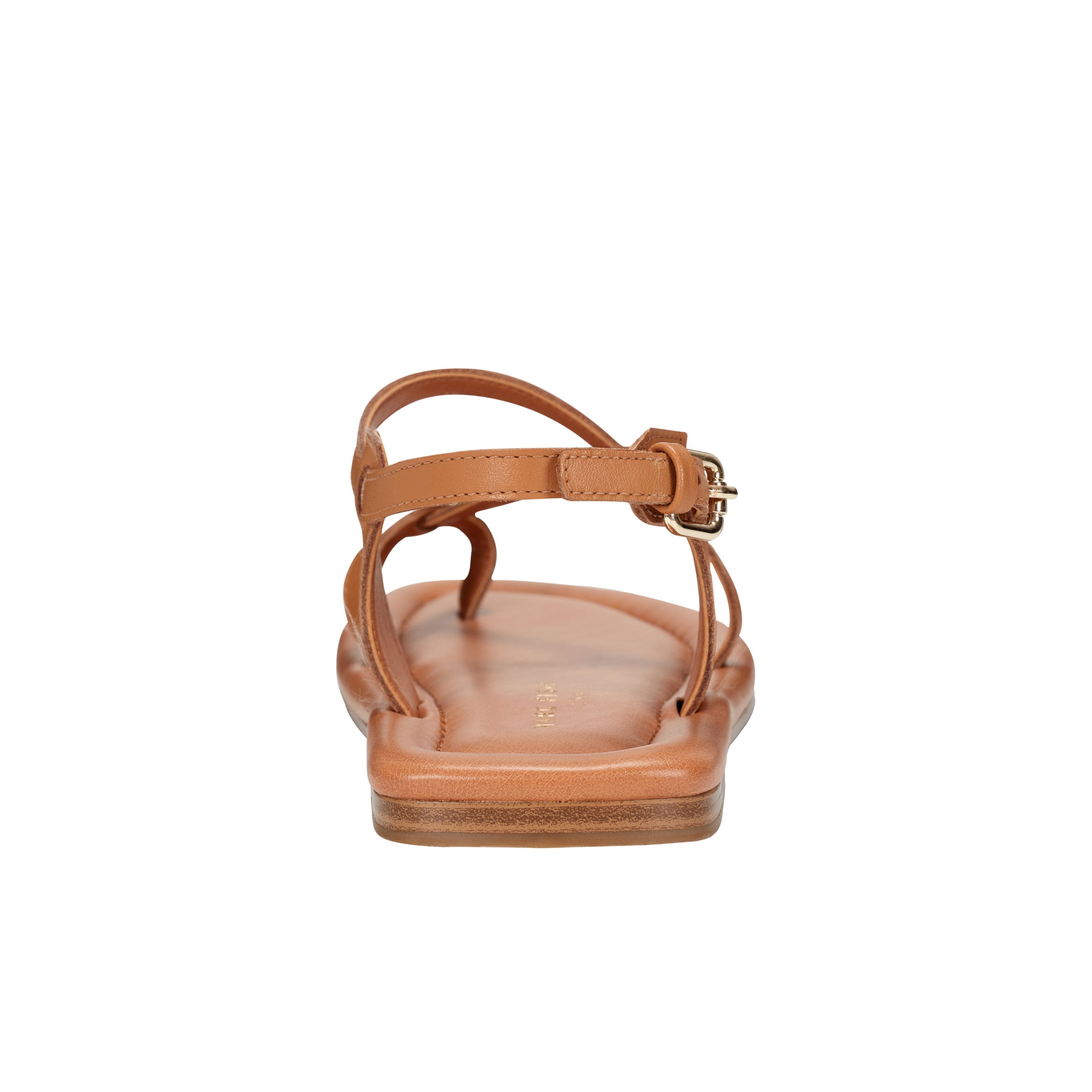 Gerty Strappy Flat Sandal - Natural Leather