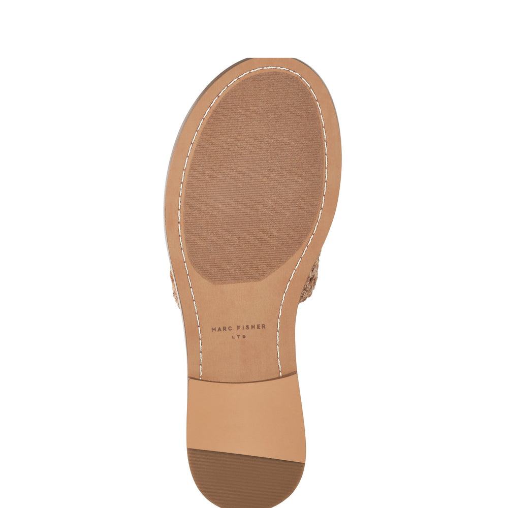 Glynne Woven Flat Sandal - Brown