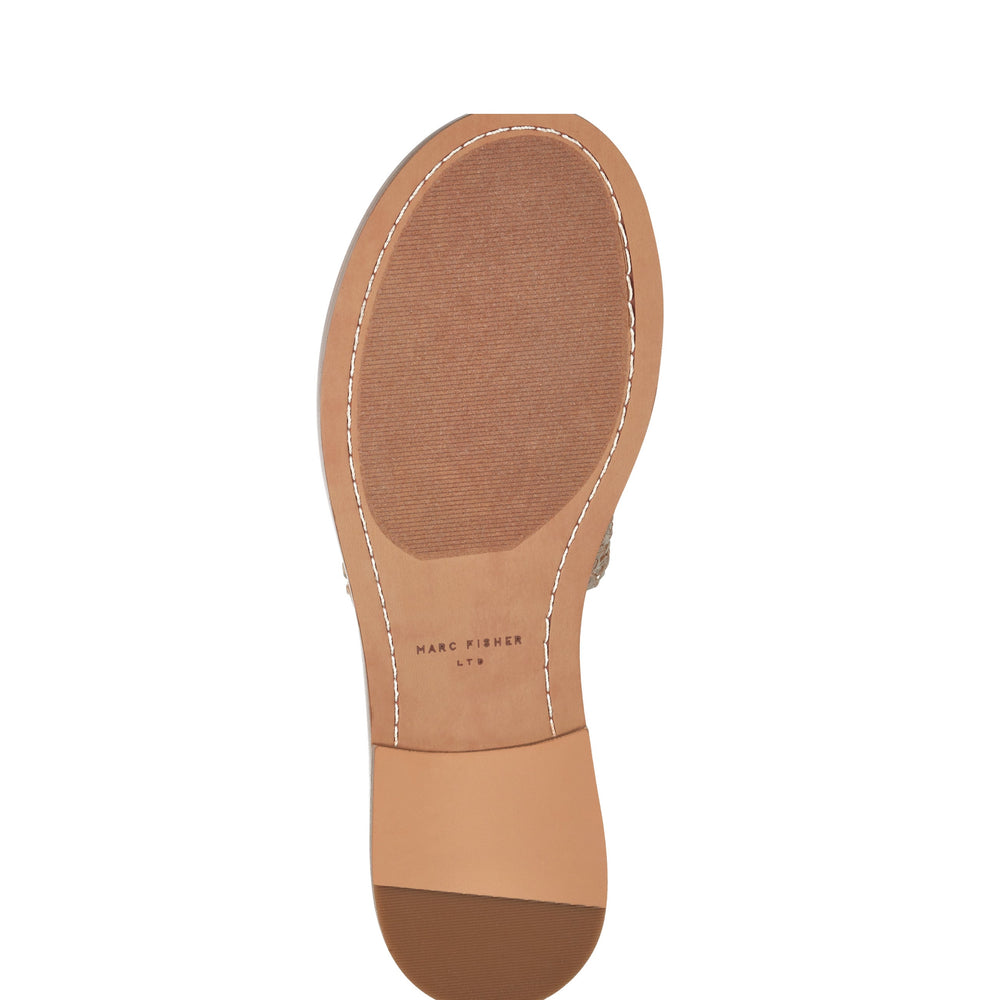 Glynne Woven Flat Sandal - Gold