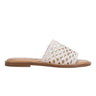 Glynne Woven Flat Sandal - White