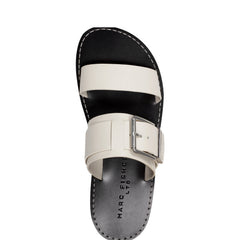 Hallyn Flat Slide Sandal - Chic Cream Leather