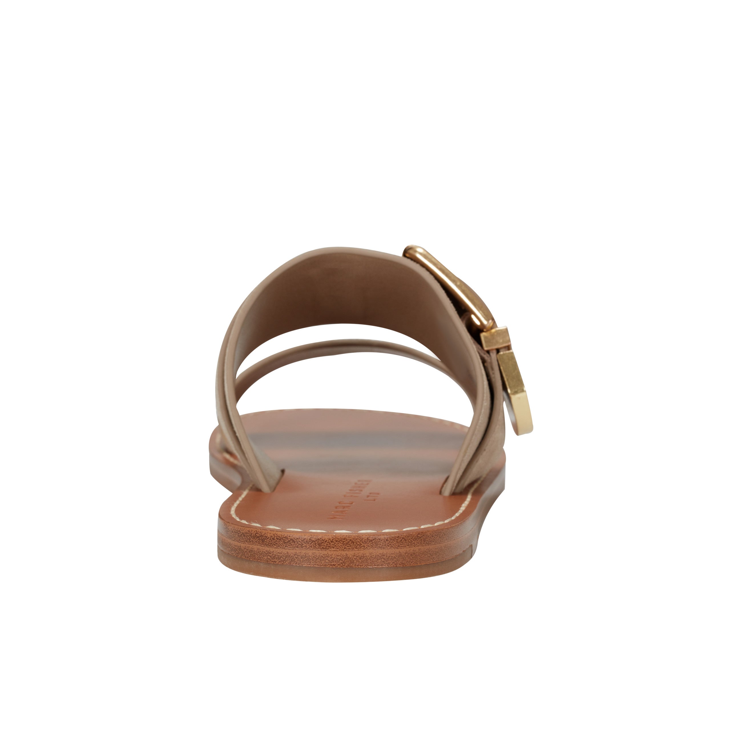 Hallyn Flat Slide Sandal - Taupe Suede