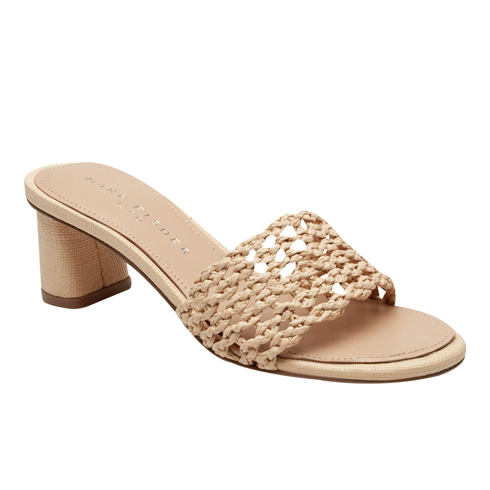 Jazmine Dress Slide Sandal - Natural Raffia