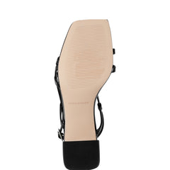 Jeci Strappy Sandal - Black Patent