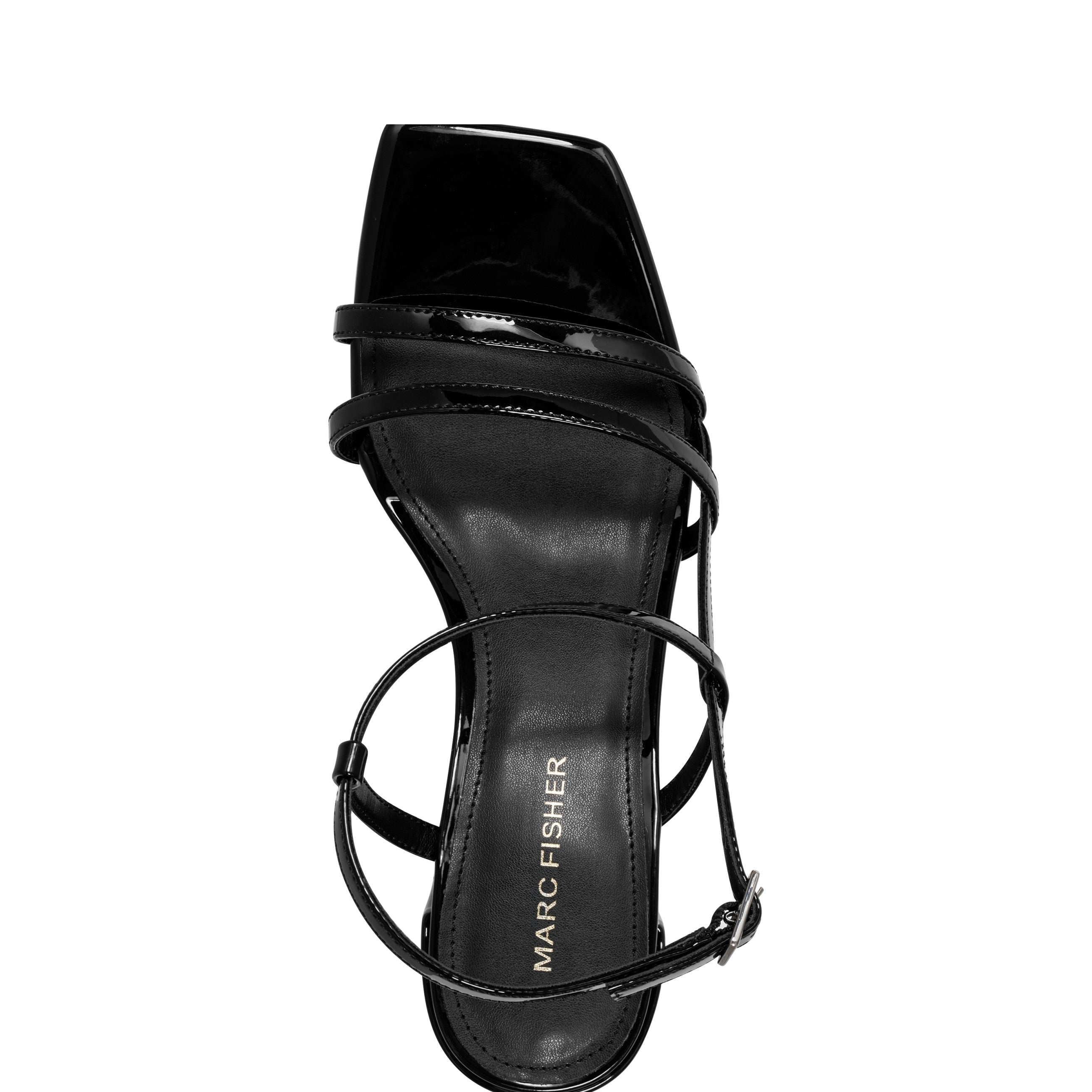 Jeci Strappy Sandal - Black Patent